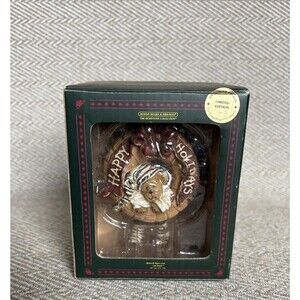 Boyds Collection Bear Ornament #257456LB Jingle Bearly Hangin-On  2007